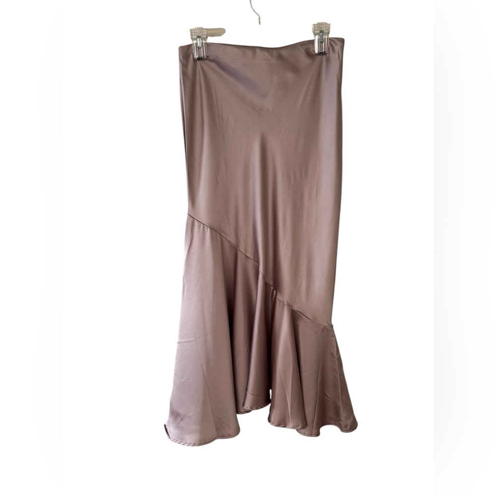 LIFE Champagne Satin Skirt